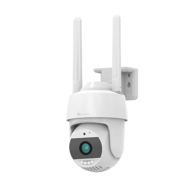 【FAMMIX 菲米斯】D3 1080P 200萬畫素戶外旋轉鏡頭全景網路攝影機(清晰夜視/IP65防水防塵/智慧偵測)