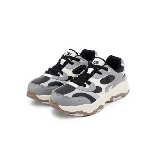 【FILA官方直營】男鞋 女鞋 WAVY RUMBLE 中性運動鞋-黑/白(4-C606Z-021_253)