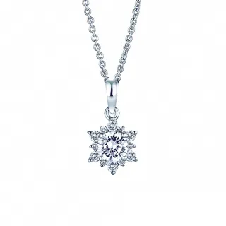 【ALUXE 亞立詩】0.20克拉 FVS2 18K金 鑽石項鍊 冰雪奇遇 NS8816