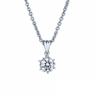 【ALUXE 亞立詩】0.20克拉 FVS2 18K金 鑽石項鍊 冰雪世界 NS8815