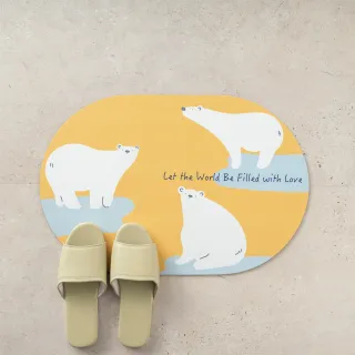 【hoi! 好好生活】吸水硅藻土橡膠防滑軟地墊(多款可選)