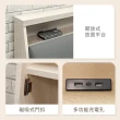 【IHouse】保羅 單大3.5尺貓抓皮軟枕靠墊 收納插座床頭箱-台灣製木心板(床頭/床片/床箱)
