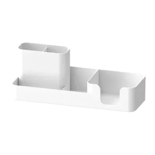 【文青感】北歐風極簡筆筒便利貼置物架(分格 多功能 收納盒 筆筒 文具盒 桌面 學生 辦公室 書桌)