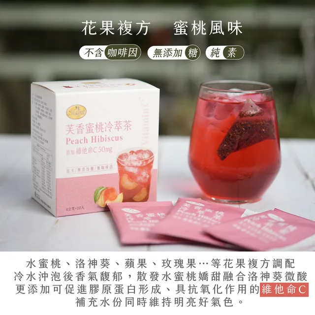【曼寧】機能+冷萃茶包4gx10入x 3入組(芙香蜜桃冷萃/檸香蘋果冷萃)