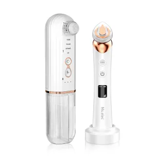 【Ms.elec 米嬉樂】水飛梭淨膚粉刺儀+全效水光美容儀 AC-003+SV-003(淨膚緊緻組)