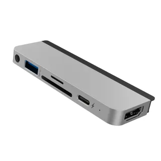 【HyperDrive】6-in-1 iPad Pro USB-C Hub-銀(適用M1/M2/M3)