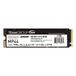 【Team 十銓】MP44 1TB M.2 PCIe 4.0 SSD 固態硬碟(讀7000MB ; 寫6000MB)