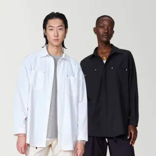 【ARVOpm】質感雙口袋寬鬆襯衫-兩色任選(新品上市)