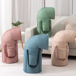 【媽媽咪呀】買一送一共2入 免插電高桶身全包覆薰蒸泡腳桶/折疊保溫泡腳袋