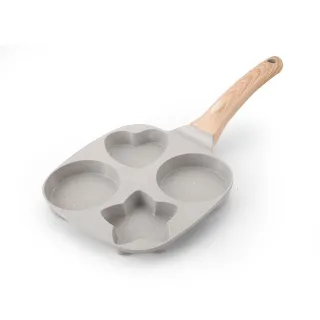 【JOJOGO 揪揪購】日月星辰煎鍋 鋁合金(麥飯石不沾鍋 煎鍋 早餐鍋 平底鍋 四格煎鍋)