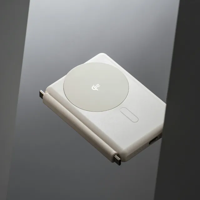 【Allite】Allite WP1 全能充輕薄磁吸 Qi2 行動電源 奶茶米(快充 x 無線 x 輕巧)
