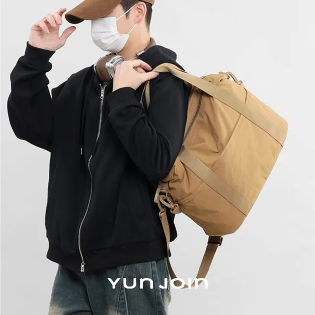 【YUN JOIN】Sohna 三層旅行包(大容量 收納包 拉桿袋 旅行袋 行李袋 防潑水 登機 託運 日韓