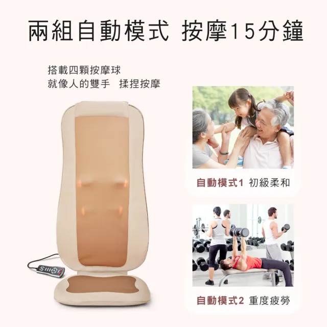 【JOHNSON 喬山】JOHNSON Color mE系列 肩頸多感舒摩背墊｜RT2165