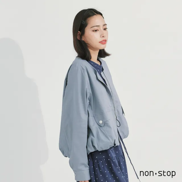 【non-stop】微甜貓耳造型口袋外套-2色