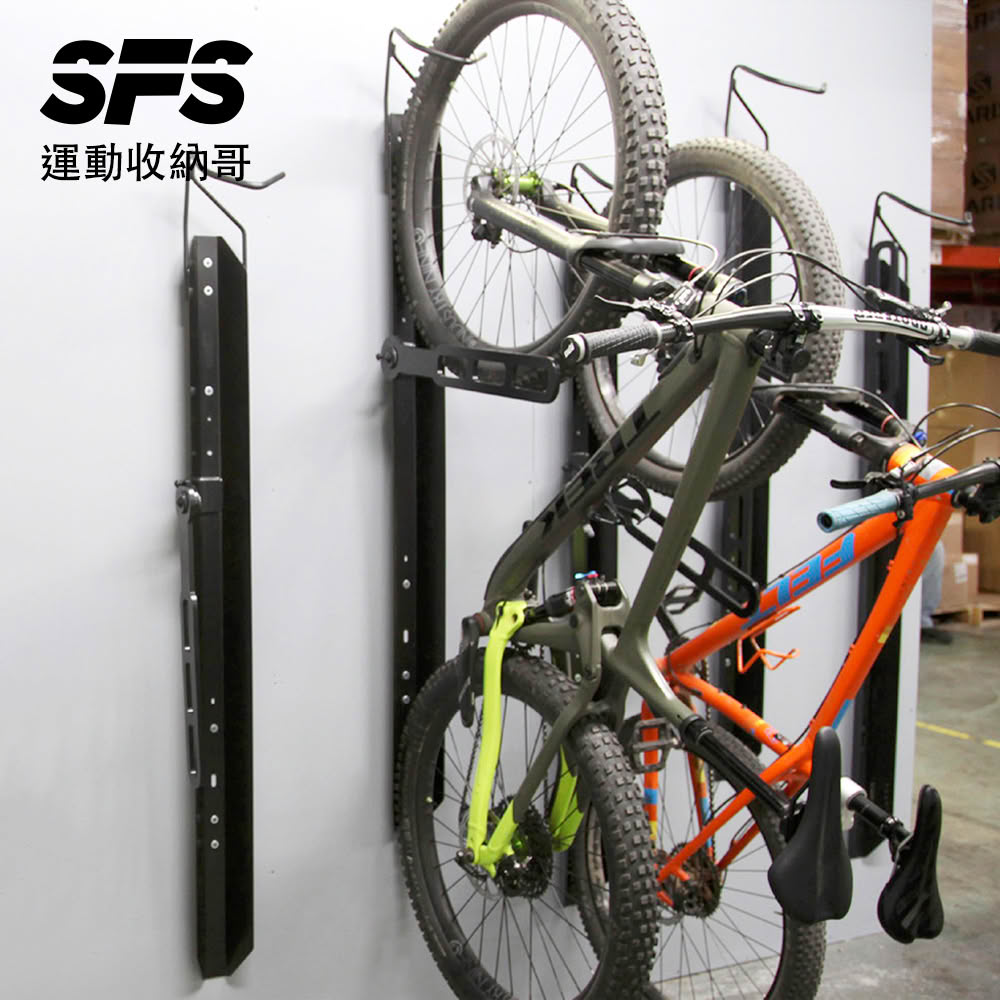 【SFS】美國進口壁掛式垂直自行車停車架(旋轉鎖定桿 展示架 腳踏車壁掛架 垂直自行車壁掛架推薦)