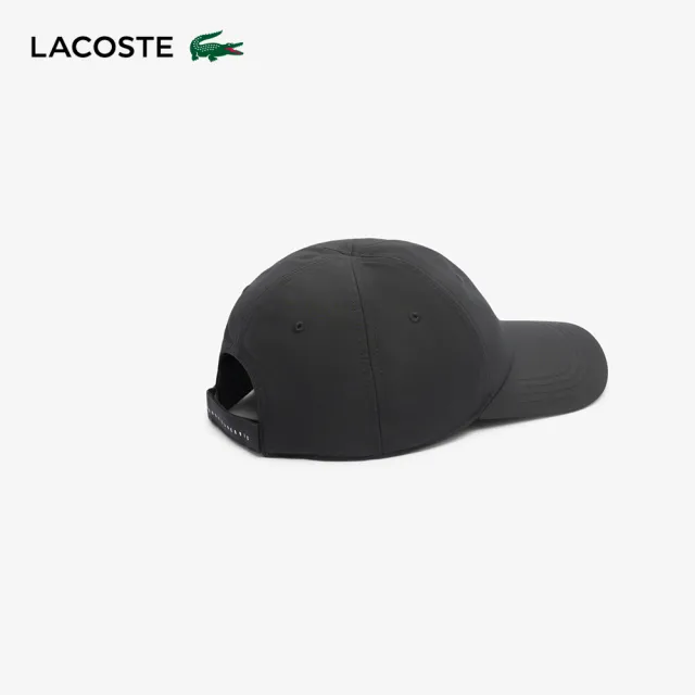 【LACOSTE】中性款-Lacoste網球 x Novak Djokovic棒球帽(黑色)