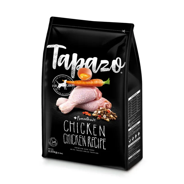 【TAPAZO 特百滋】凍乾三重奏-低敏無穀狗糧 15磅（6.8KG）(狗飼料 狗乾糧 低敏 無穀 凍乾飼料)