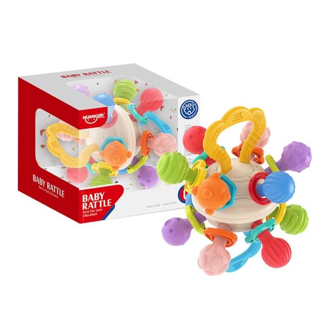 【Playful Toys 頑玩具】軟膠曼哈頓手抓球(0歲 感官 感統 嬰兒玩具 寶寶 忙碌球)