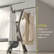 【居家cheaper】移動式防風摺疊X型伸縮曬衣架(曬棉被架/吊衣架/雙桿衣架/X型衣架/防風衣架)