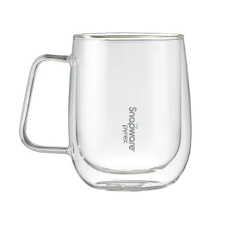 【CorelleBrands 康寧餐具】康寧SNAPWARE耐熱雙層玻璃杯500ml