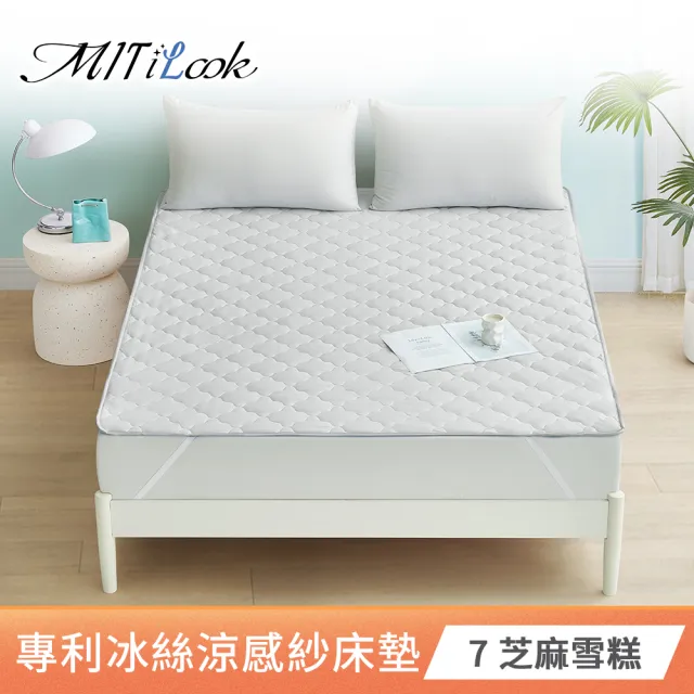 【MIT iLook】專利冰霧極凍涼感冰冰防護保潔墊(單/雙-多款選/Q-MAX值0.46/冰涼/涼墊/冰絲墊/涼夏)