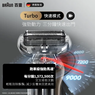 【德國百靈BRAUN】7系列PRO 智能靈動電動刮鬍刀/電鬍刀-附鬢角刀 德國製造(72-C1500s)