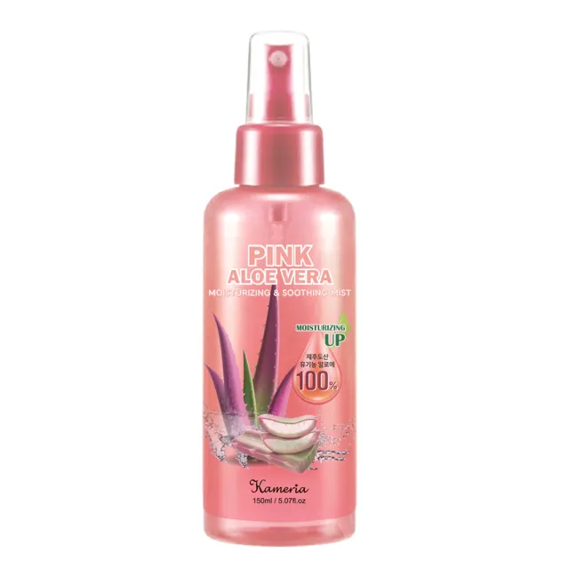 【KAMERIA】100%濟州島粉紅蘆薈保濕噴霧 150ml(六入組)