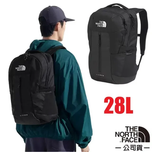 【The North Face】Lichen Daypack 日用通勤休閒雙肩後背包28L.電腦背包.書包(8EEV-KY4 黑)