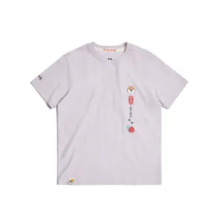 【EDWIN】江戶勝 男裝 勝太郎鯉魚短袖T恤(粉紫色)