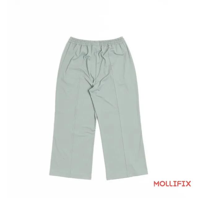 【Mollifix 瑪莉菲絲】MOLLIFIX 高彈修身 開衩寬長褲(No. 84004)