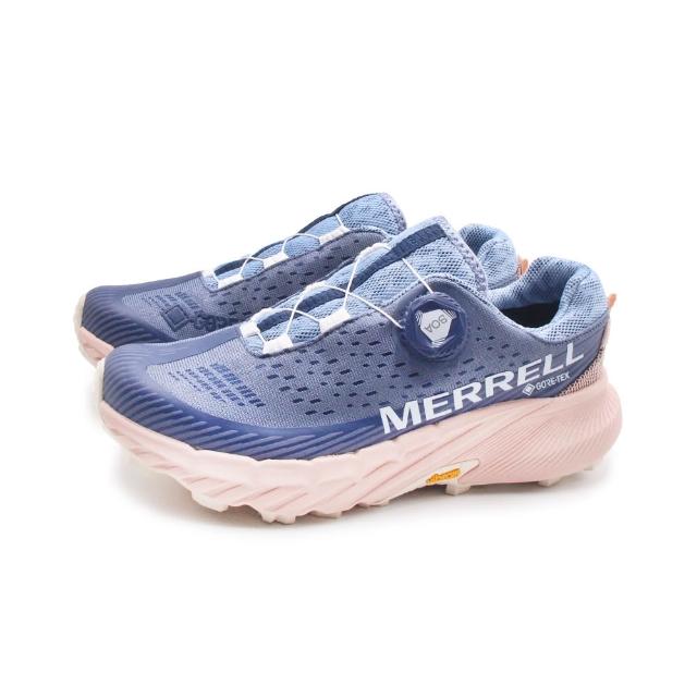【MERRELL】女 AGILITY PEAK 5 BOA GORE-TEX 防水輕量戶外越野訓練鞋 運動鞋 女鞋(藍色)