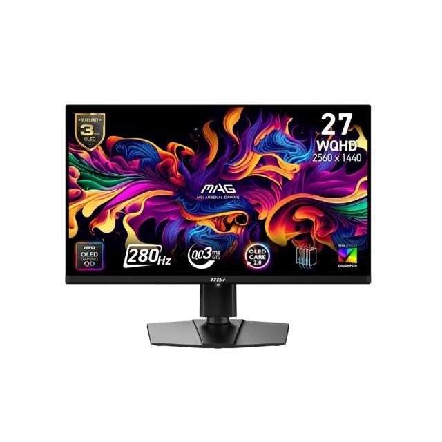 【MSI 微星】MAG 271QP QD-OLED X28 27型 QD-OLED 280Hz 電競螢幕(2K/Adaptive-Sync/280Hz)