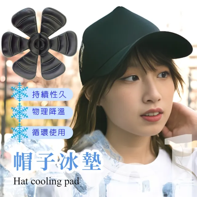 【降溫神器】通用款帽子冰墊(冰貼 防暑 冰爽 頭盔 安全帽 鴨舌帽 工地 涼感 冰感 夏天 帽襯墊)