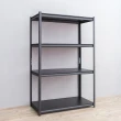 【dayneeds 日需百備】120x45x180cm 四層消光黑角鋼架(倉儲架/收納層架/展示架/層架/鐵架)