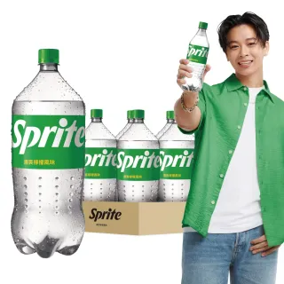 【Sprite 雪碧】寶特瓶2000ml x6入/箱(TQF微笑標章)