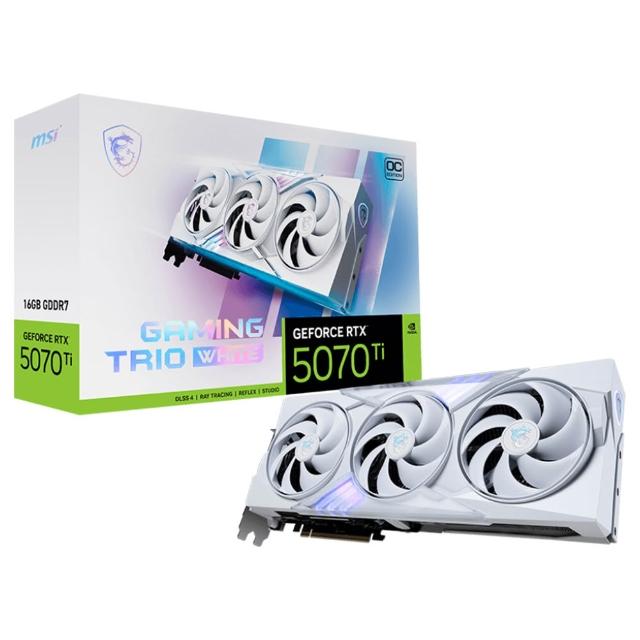 【MSI 微星】GeForce RTX 5070 Ti 16G GAMING TRIO OC WHITE 顯示卡