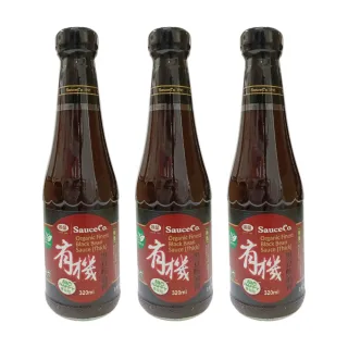 【味榮】極釀有機黑豆蔭油膏320ml*3瓶