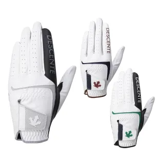 【DESCENTE】GOLF 迪桑特 男士 VP7 左手高爾夫球手套(白色/綠色/灰色)