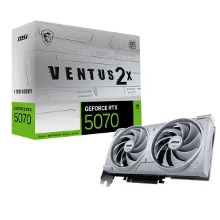 【MSI 微星】顯卡+電源組合★GeForce RTX 5070 12G VENTUS 2X OC WHITE 顯示卡+MAG A850GL PCIE5 WHITE 80P