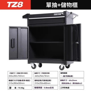 【GSTORM工具店】單抽+儲物櫃(工具車 工具推車 小推車 汽修車 工具收納 工具箱 預購12天)