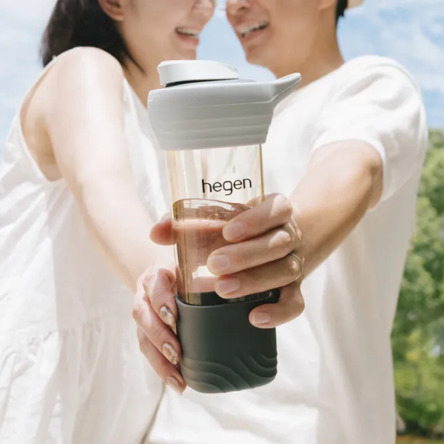 【hegen】Lifestyle｜PPSU 隨行輕量水瓶 450ml - 巴黎灰(水瓶/母嬰用品/健身/蛋白飲/兒童水杯)