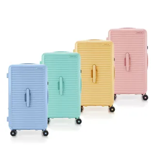 【Samsonite RED】27吋 TOIIS BLOSSOM 極簡線條可擴充大容量輕量PC防盜拉鍊避震輪行李箱/胖胖箱(多色可選)
