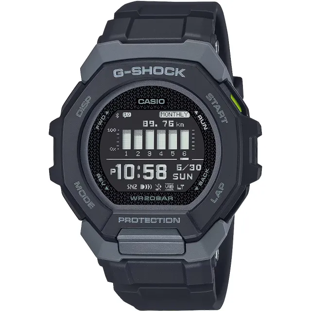 【CASIO 卡西歐】G-SHOCK G-SQUAD 訓練計畫 GPS多功能運動藍芽手錶 送禮 禮物 推薦(GBD-300-1)