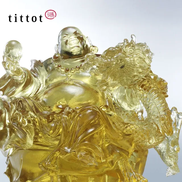 【tittot 琉園】龍乘喜躍_擺飾(送禮/琉璃/禮物/玻璃/水晶/藝術品/擺飾/禮贈/企業/)
