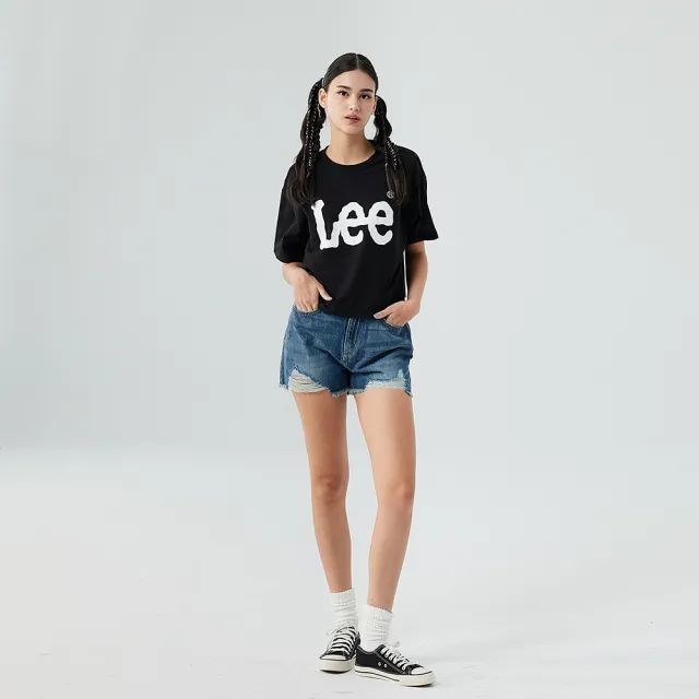 【Lee】女裝 短袖T恤 / 短版 胸前經典大LOGO 共5色 季節性版型(LB502059)