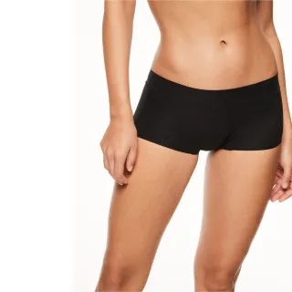 【Chantelle 仙黛爾】Soft Stretch.涼感透氣平口無痕內褲 黑色.10640_011(超強彈力)