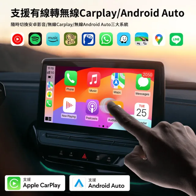【ETION】入門首選 安卓影音/CarPlay/Android Auto三合一 安卓盒(雙系統分屏 carplay+影音)