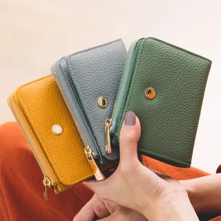 【CHENSON】交換禮物  7卡2鈔短夾 附大開口獨立零錢袋 皮夾(W24345)