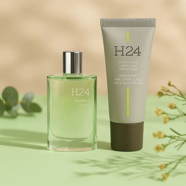 【Hermes 愛馬仕】H24 Herbes Vives 綠動淡香精禮盒(淡香精5ml+保濕面霜20mlEDP)