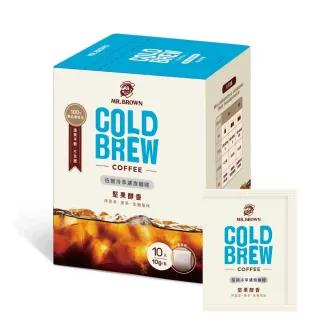 【金車/伯朗】伯朗冷萃濾泡咖啡-堅果醇香風味(10入/盒x6盒)
